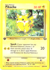 Pikachu Common Jungle 60/64 1st Edition NM