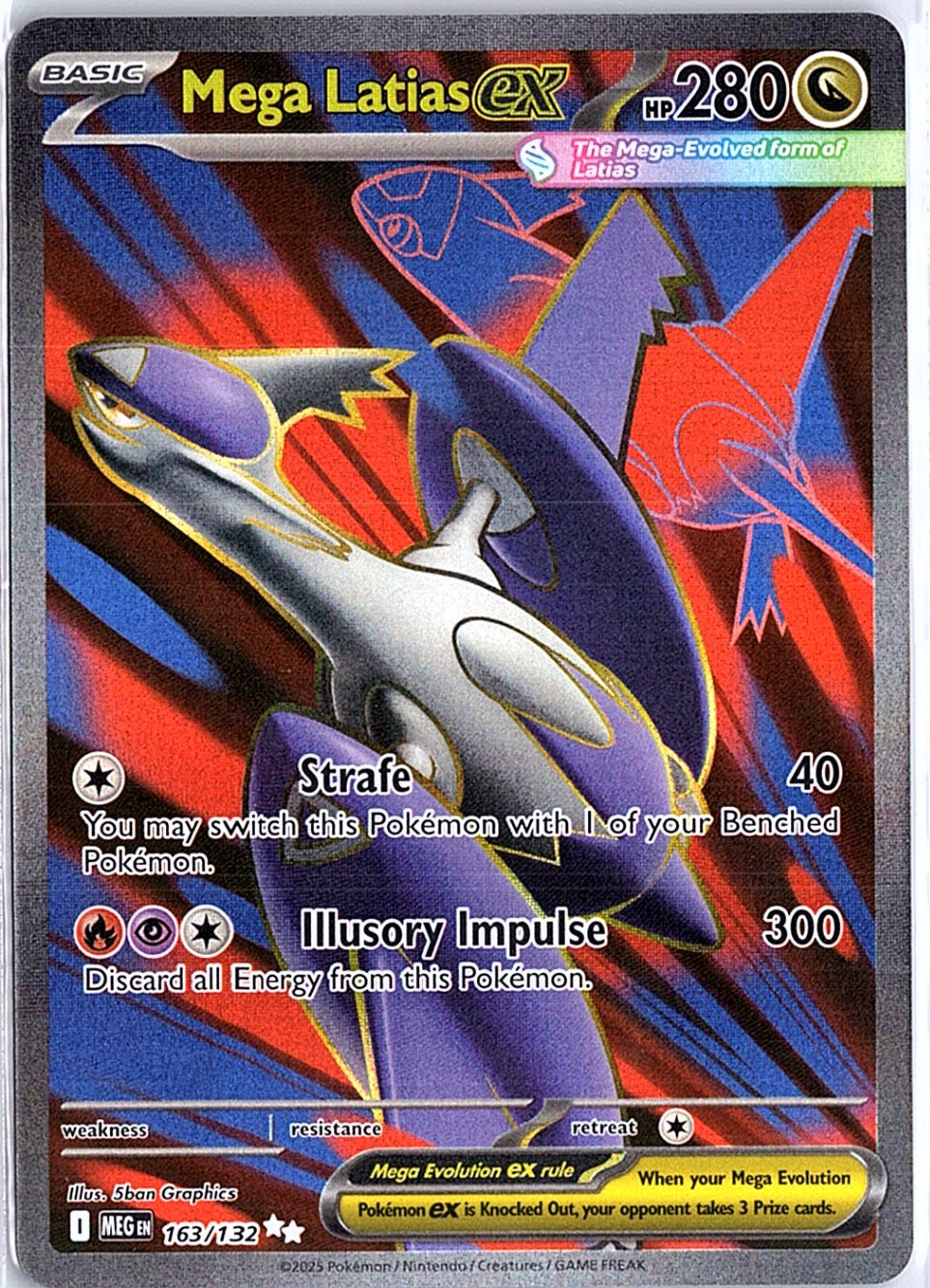 Mega Latias ex Ultra Rare ME01: Mega Evolution 163/132 NM