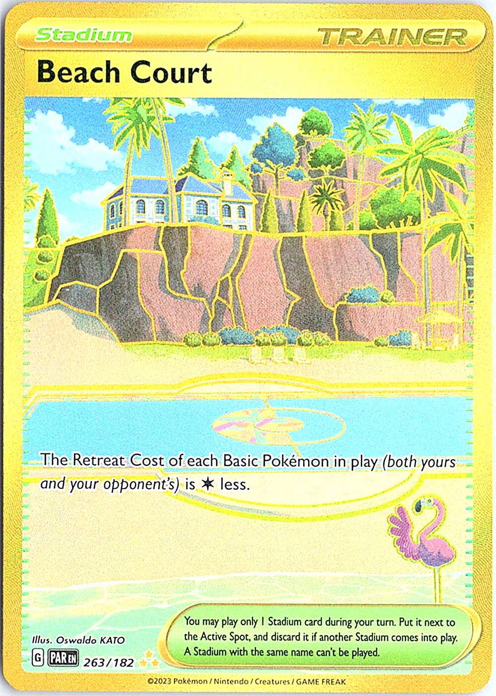 Beach Court Hyper Rare SV04: Paradox Rift 263/182 NM