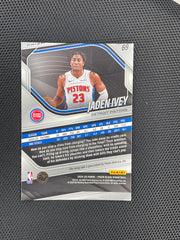 2024-25 Prizm Black Jaden Ivey Silver Auto 69 (Check Back) (Back)