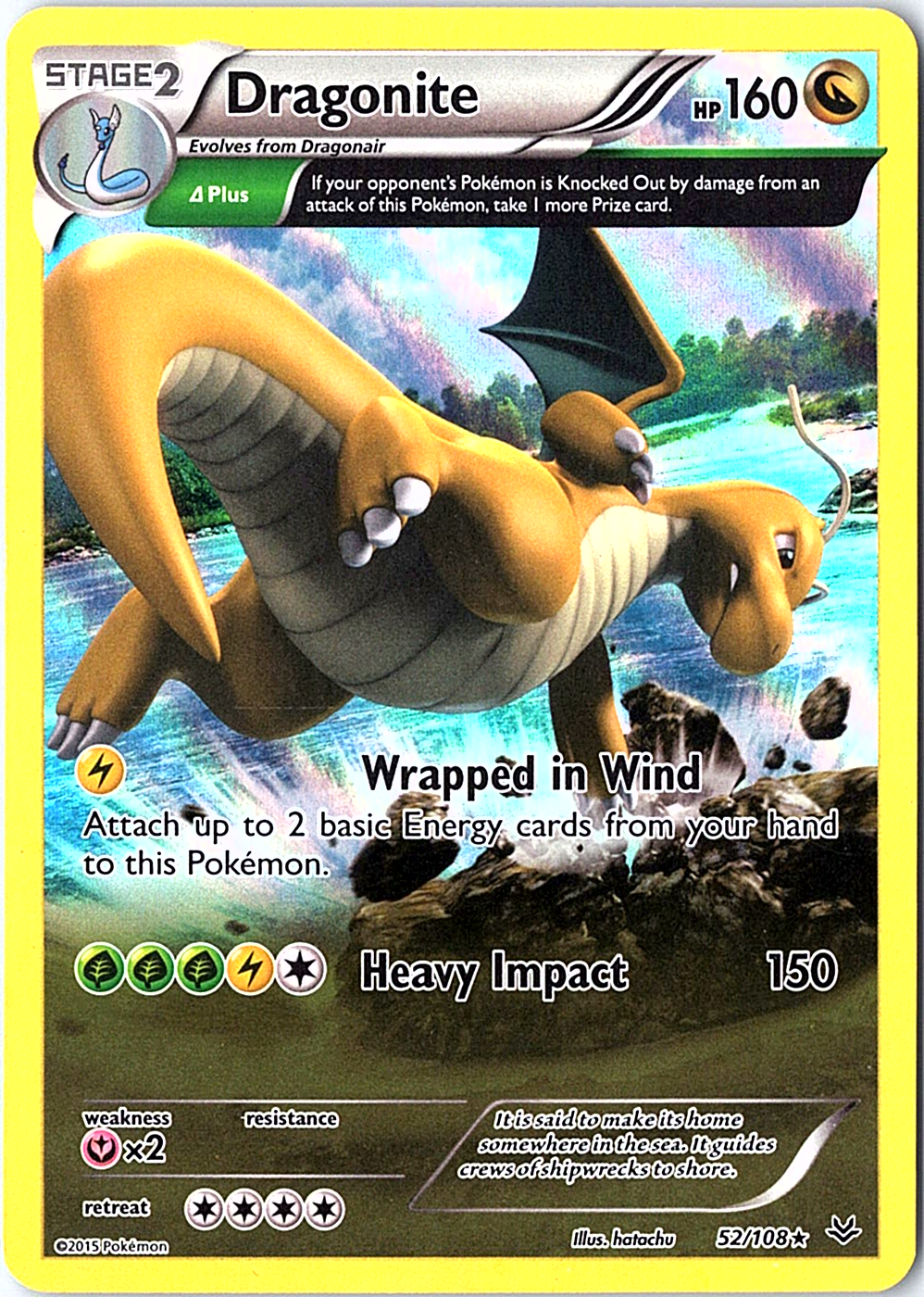 Dragonite (52 Delta) Holo Rare XY - Roaring Skies 52/108 NM