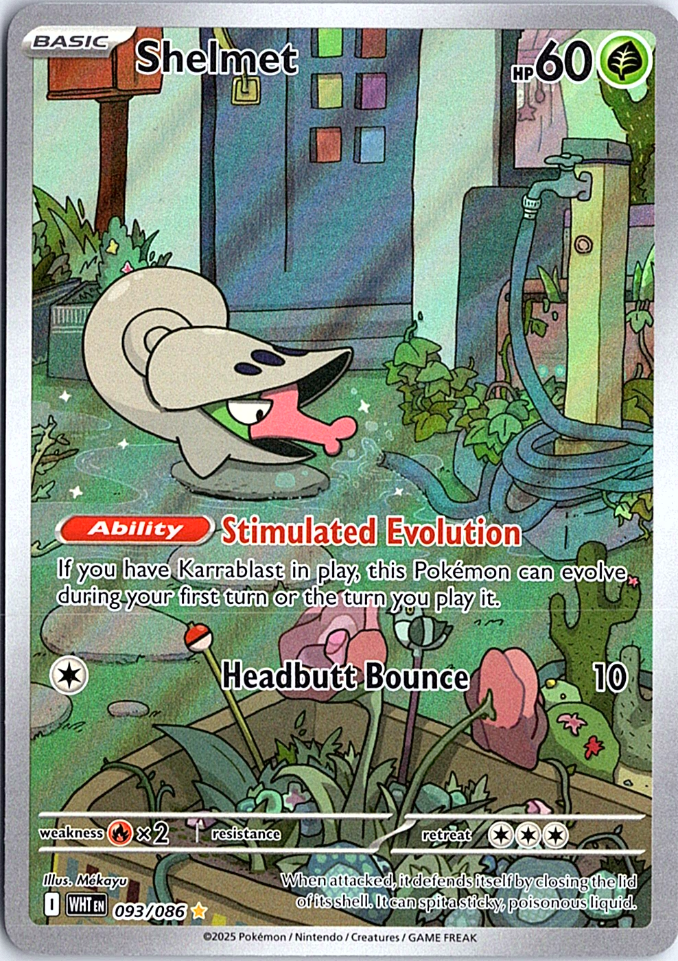 Shelmet Illustration Rare SV: White Flare 093/086 NM