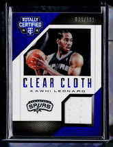 2014-15 Panini Totally Certified Clear Cloth Jersey Blue /199 Kawhi Leonard #74