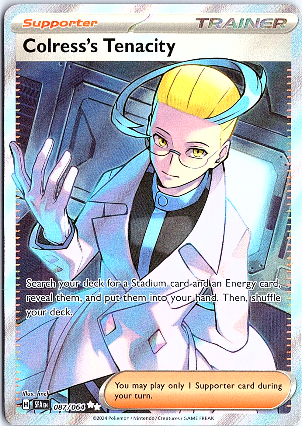 Colress's Tenacity Ultra Rare SV: Shrouded Fable 087/064 NM