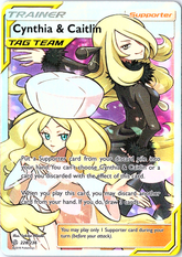 Cynthia & Caitlin (Full Art) Ultra Rare SM - Cosmic Eclipse 228/236 NM