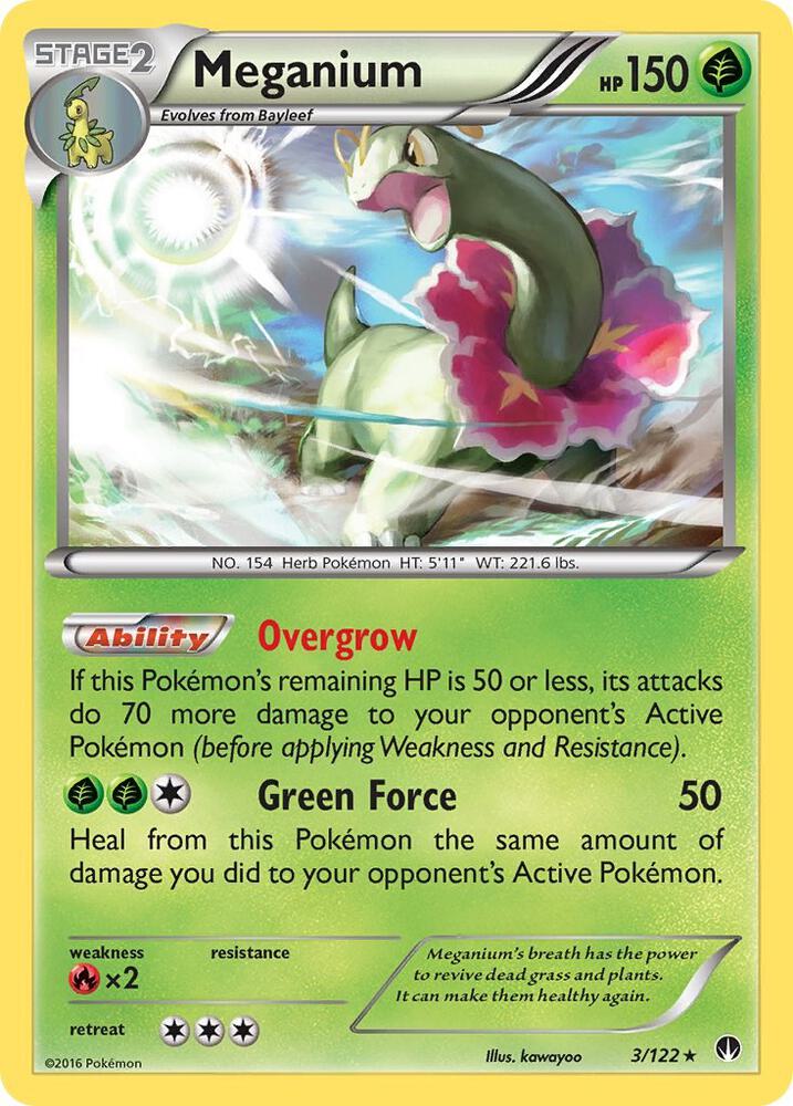 Meganium Holo Rare XY - BREAKpoint 3/122 NM