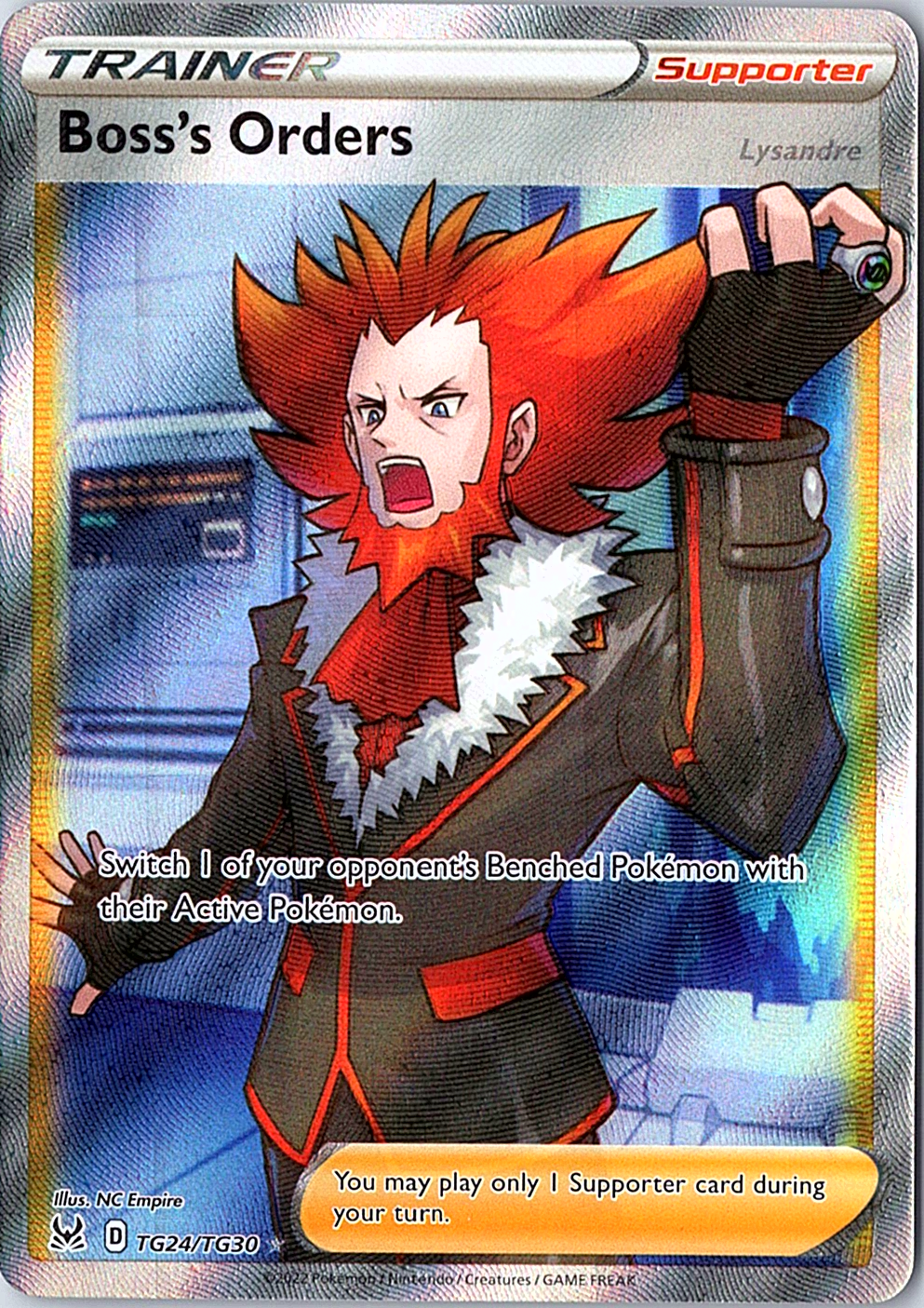 Boss's Orders Ultra Rare SWSH11: Lost Origin Trainer Gallery TG24/TG30 NM
