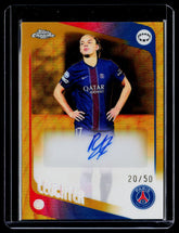 2025-26 Topps Chrome UWCL Romie Leuchter Auto Gold Wave Refractor 3/50