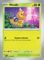 Weedle CRI 001/086 NM