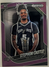 Stephon Castle Panini Prizm Black - Purple Prizms 96 NM