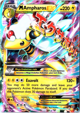 M Ampharos EX Ultra Rare XY - Ancient Origins 28/98 NM