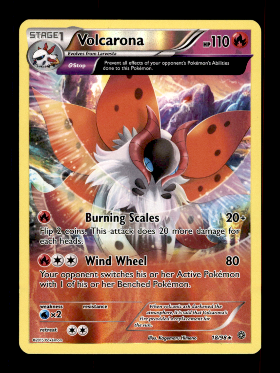Volcarona (18) Rare XY - Ancient Origins 18/98 NM