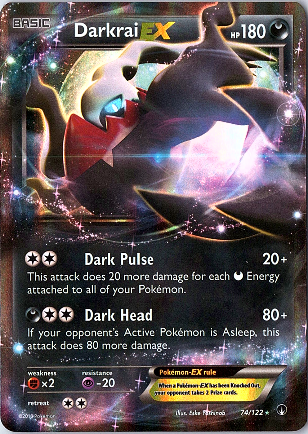 Darkrai EX Ultra Rare XY - BREAKpoint 74/122 NM