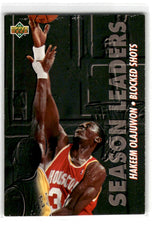 1993 Upper Deck Season Leaders Hakeem Olajuwon Card 170 Default Title