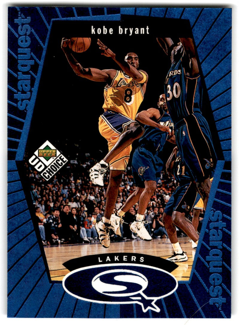 1998 UD Choice StarQuest Blue Kobe Bryant Card SQ13 Default Title