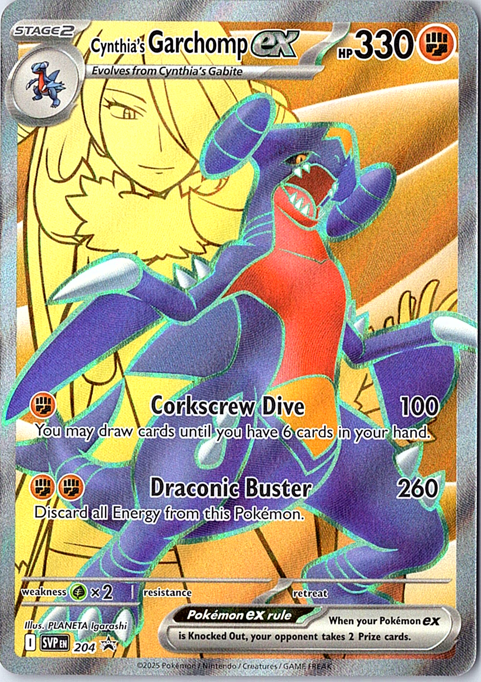 Cynthia's Garchomp ex Promo SV: Scarlet & Violet Promo Cards 204 NM