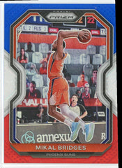 2020 Panini Prizm Red White Blue Mikal Bridges Card 204 Default Title