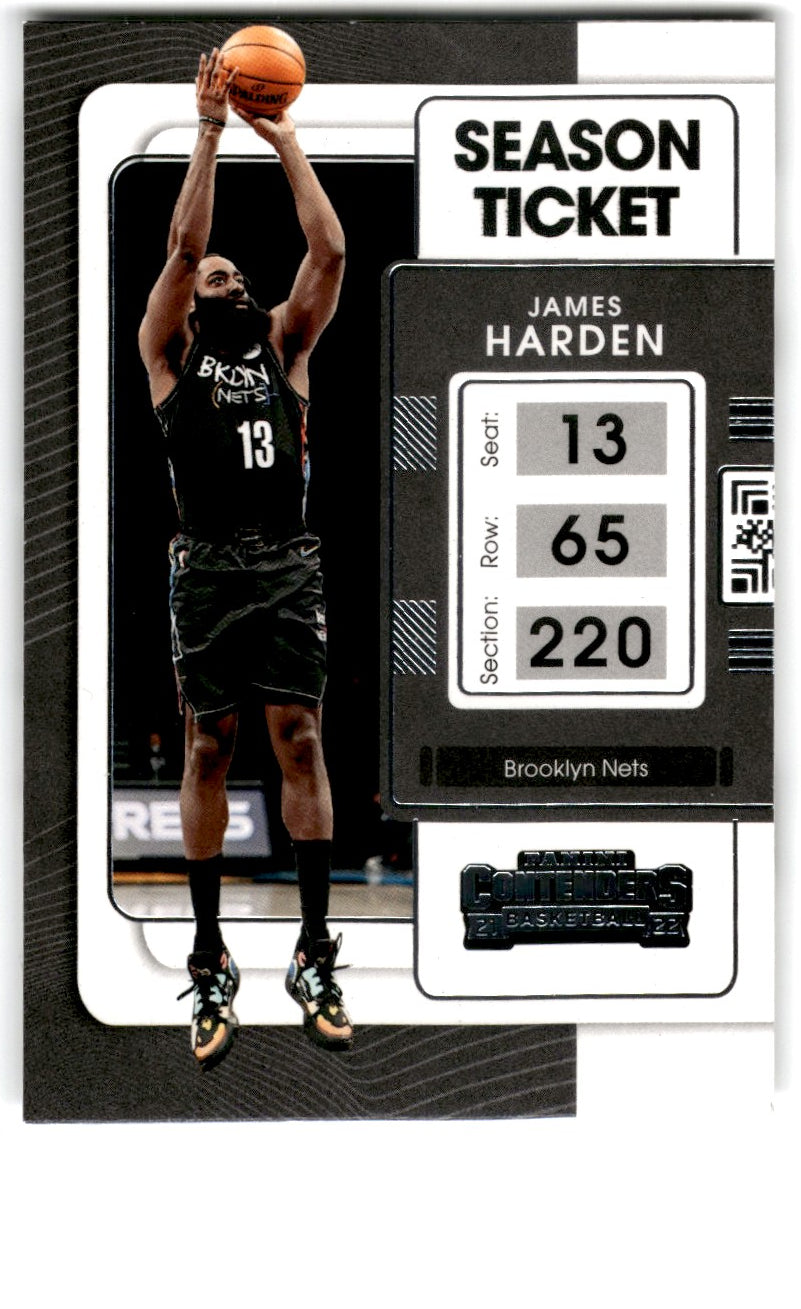 2021 Panini Contenders Game Ticket Anniversary Edition James Harden Card 64 Default Title