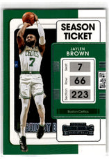 2021 Panini Contenders Season Fleer Authentix Booster Tickets Jaylen Brown Card 34 Default Title