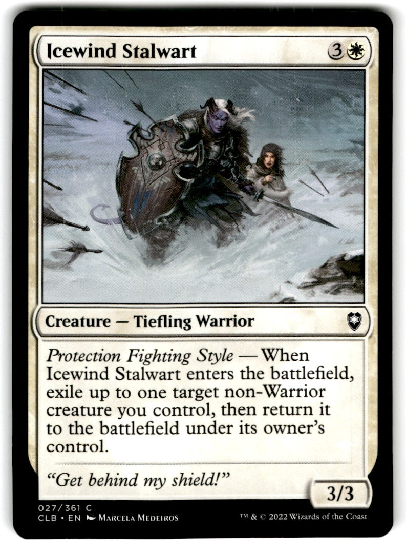 2022 MTG Commander Legends Icewind Stalwart Card 27 Default Title