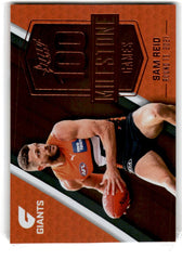 2022 Select Footy Stars 100 milestone games Sam Reid Card MG37 Default Title