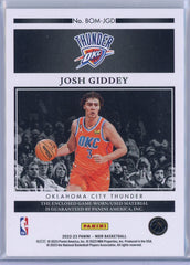 2023 Panini Noir Box Office Patch /99 Josh Giddey 50