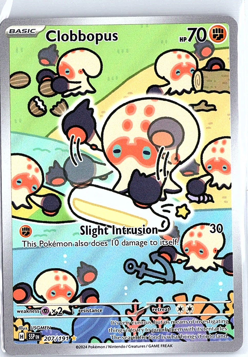 Clobbopus Illustration Rare SV08: Surging Sparks 207/191 NM