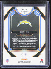 2024 Panini Select - Dragon Scale Prizm Joey Bosa 270 /81 Los Angeles Chargers