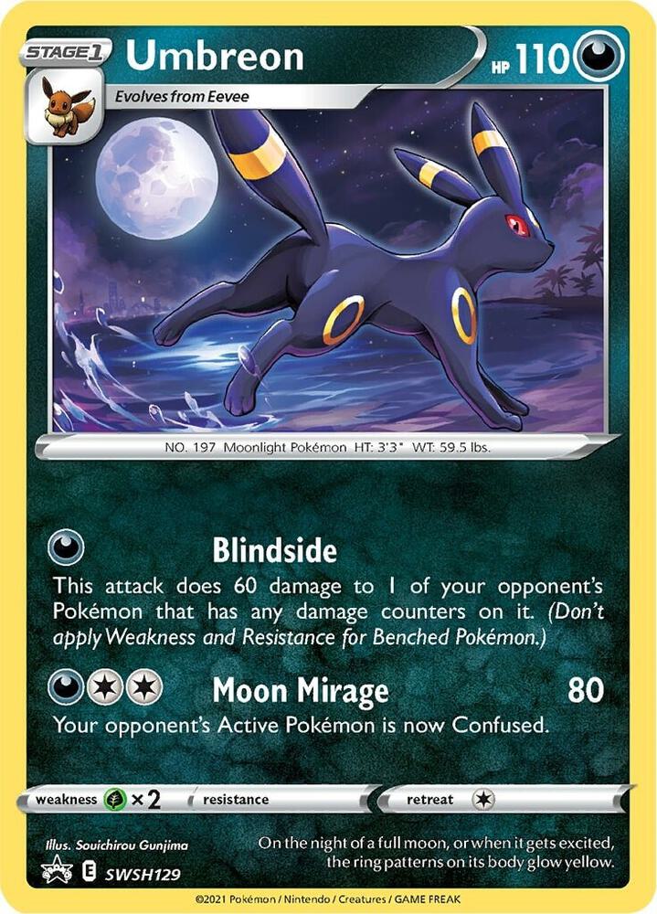 Umbreon Promo SWSH: Sword & Shield Promo Cards SWSH129 NM