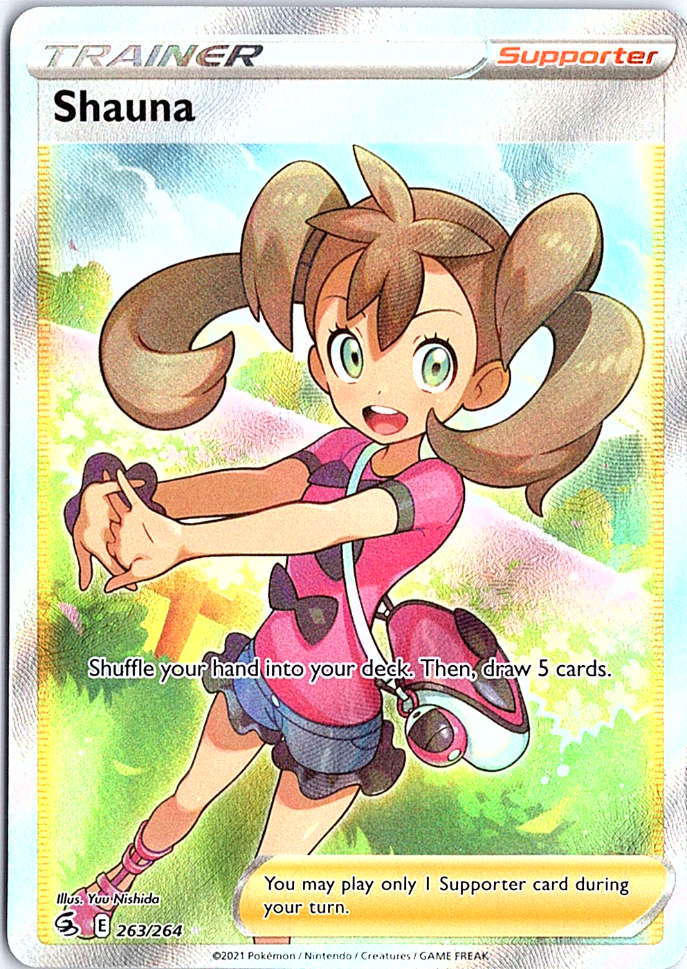 Shauna (Full Art) Ultra Rare SWSH08: Fusion Strike 263/264 NM