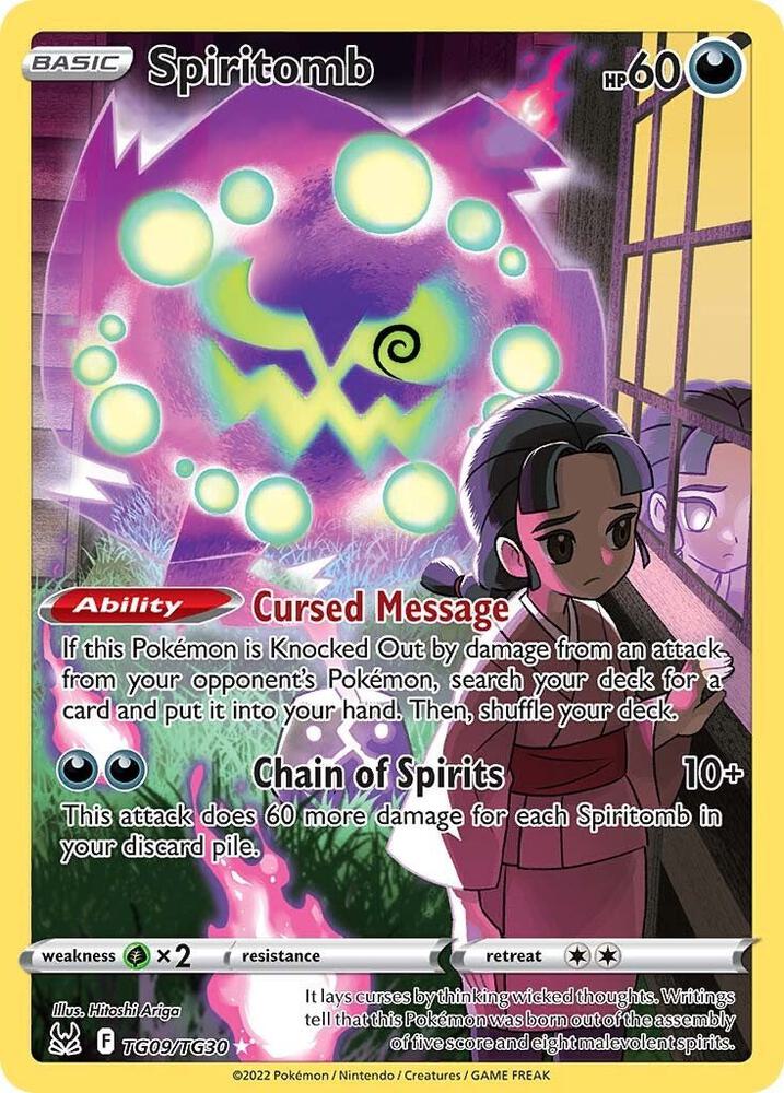 Spiritomb Ultra Rare SWSH11: Lost Origin Trainer Gallery TG09/TG30 LP