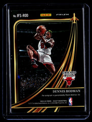 Dennis Rodman Panini Select - In Flight Signatures Neon Orange Pulsar Prizms NM