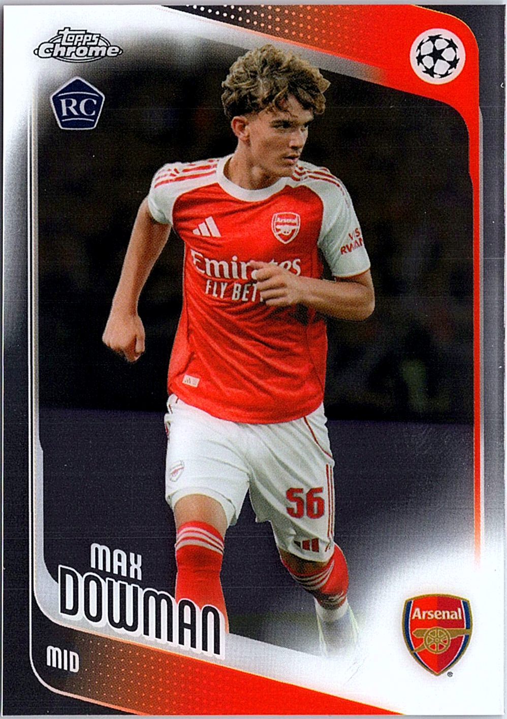 2025-26 Topps Arsenal Team Set Max Dowman 7 Soccer Arsenal FC