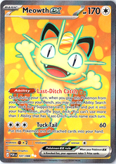 Meowth ex Ultra Rare ME03: Perfect Order 107/088 NM
