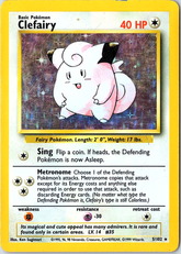 Clefairy Holo Rare Base Set 005/102 MP