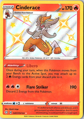 Cinderace Shiny Holo Rare Shining Fates: Shiny Vault SV017/SV122 NM