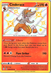 Cinderace Shiny Holo Rare Shining Fates: Shiny Vault SV017/SV122 NM