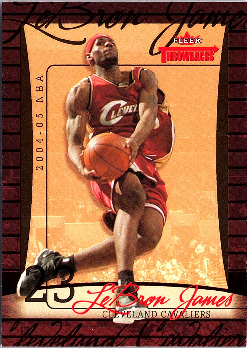 LeBron James Fleer Throwbacks 23 NM
