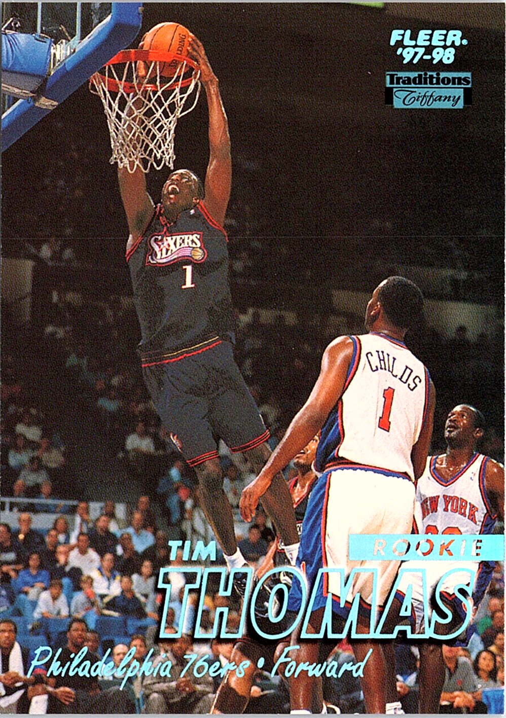 1997-98 Fleer Tim Thomas 202 Basketball Philadelphia 76ers