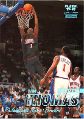 1997-98 Fleer Tim Thomas 202 Basketball Philadelphia 76ers