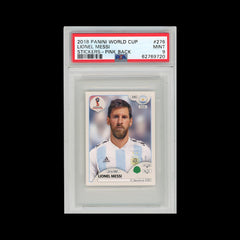 2018 Panini World Cup Lionel Messi Sticker PSA 9