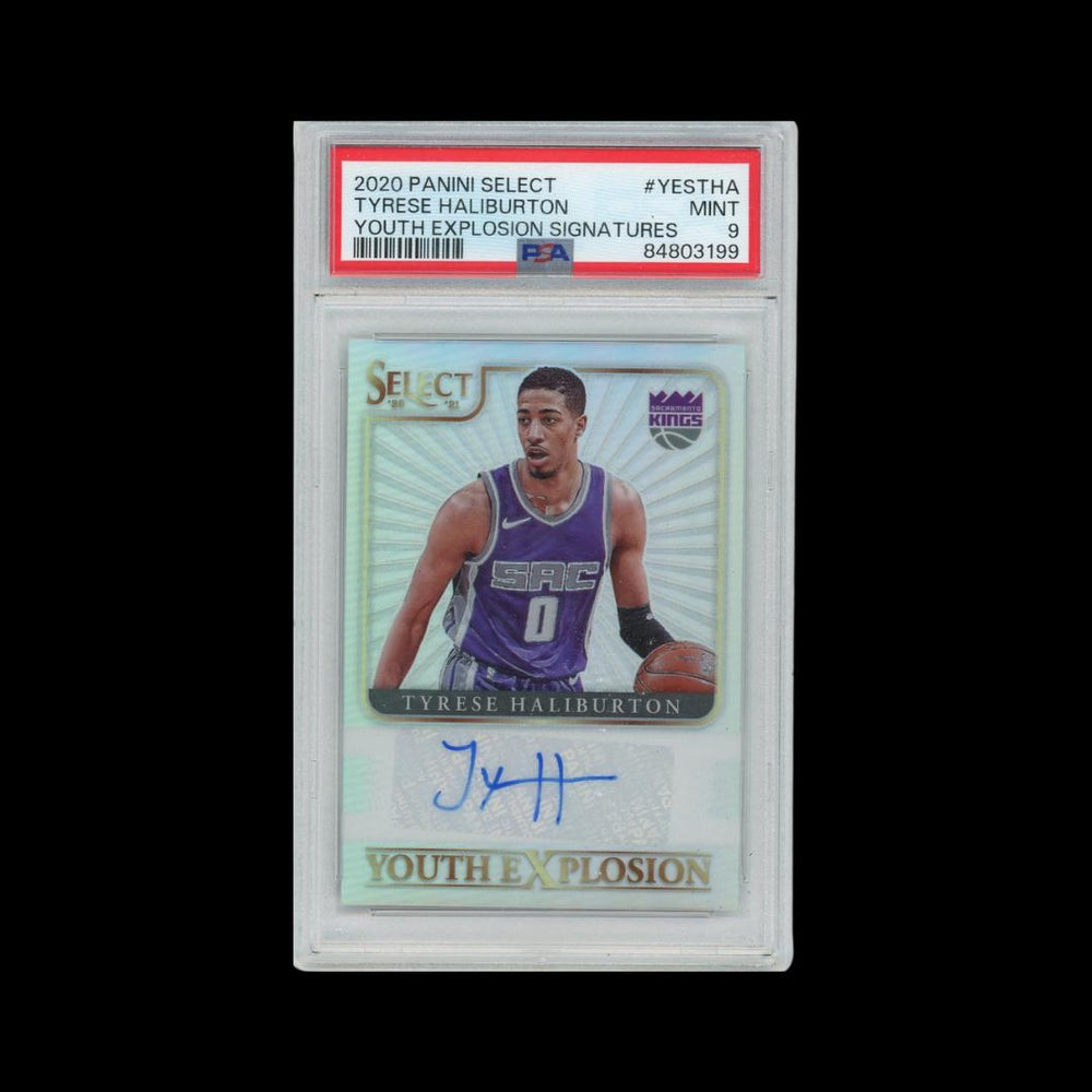 2020 Select Tyrese Haliburton Youth Explosion Auto PSA 9