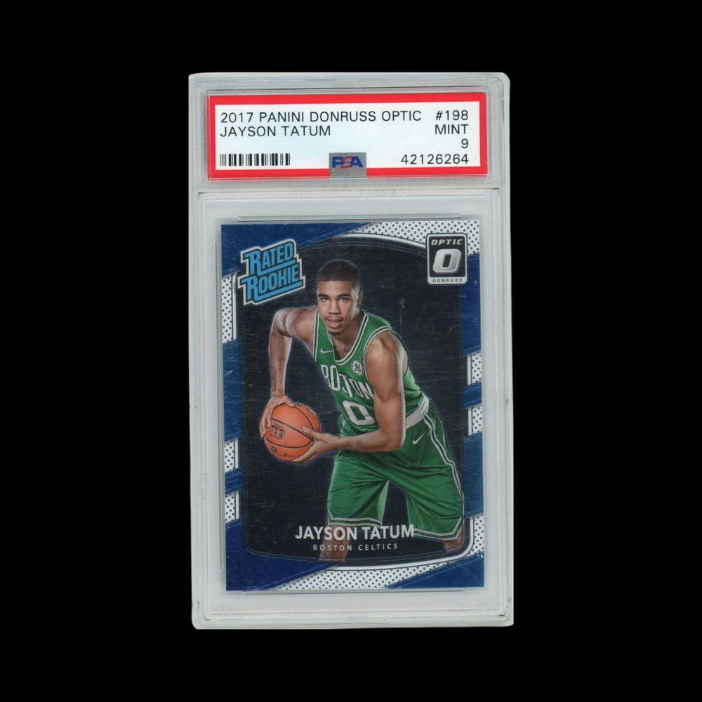 2017-18 Donruss Optic #198 Jayson Tatum Rated Rookie PSA 9