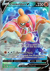 Conkeldurr V (Full Art) Ultra Rare Pokemon GO 073/078 NM