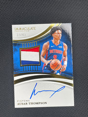 2024-25 Immaculate Ausar Thompson Patch Auto /49 PAUAUS