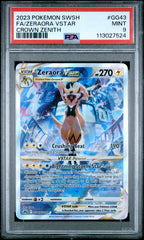 2023 Pokemon Sword And Shield Crown Zenith #GG43 Fa/Zeraora Vstar Crown Zenith PSA 9
