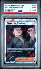2023 Pokemon Mew En-151 #197 Giovanni'S Charisma Ultra Rare PSA 9