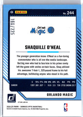 2024-25 Donruss Optic #244 Shaquille O'Neal Aqua #/225