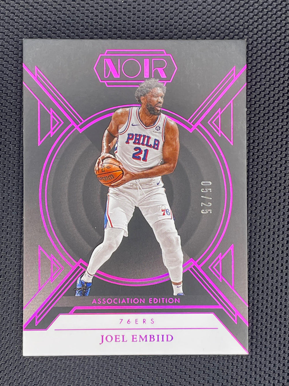 2024-25 Panini Noir #214 Joel Embiid #/25