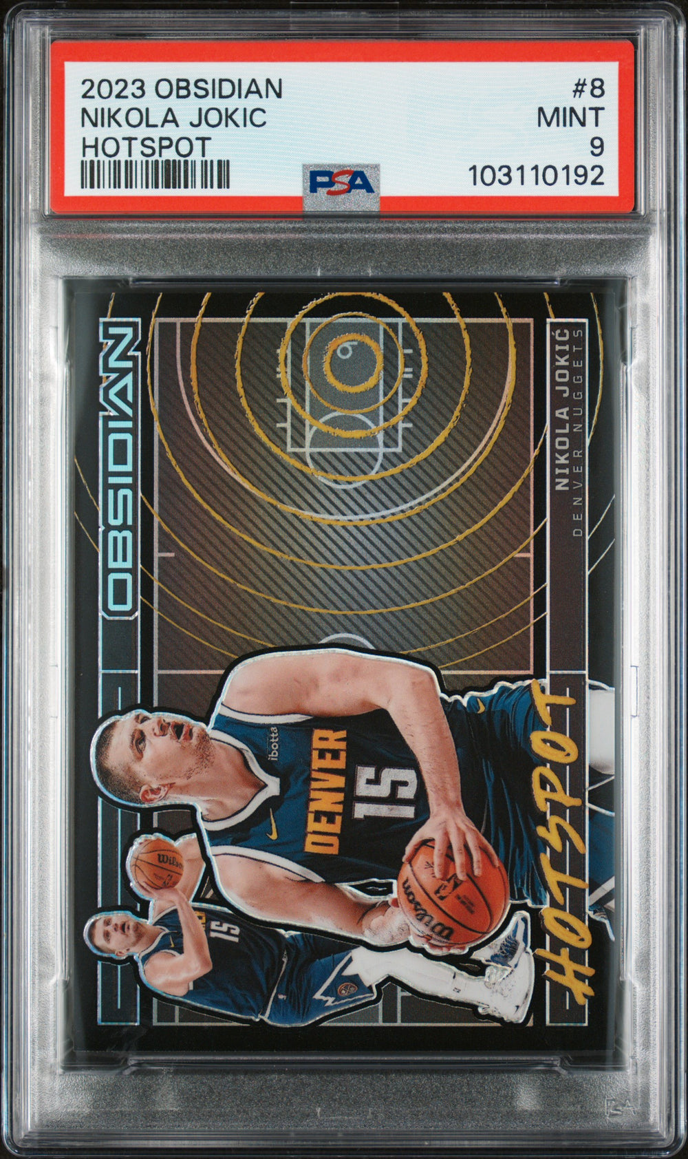2023 Panini Obsidian Hotspot #8 Nikola Jokic PSA 9